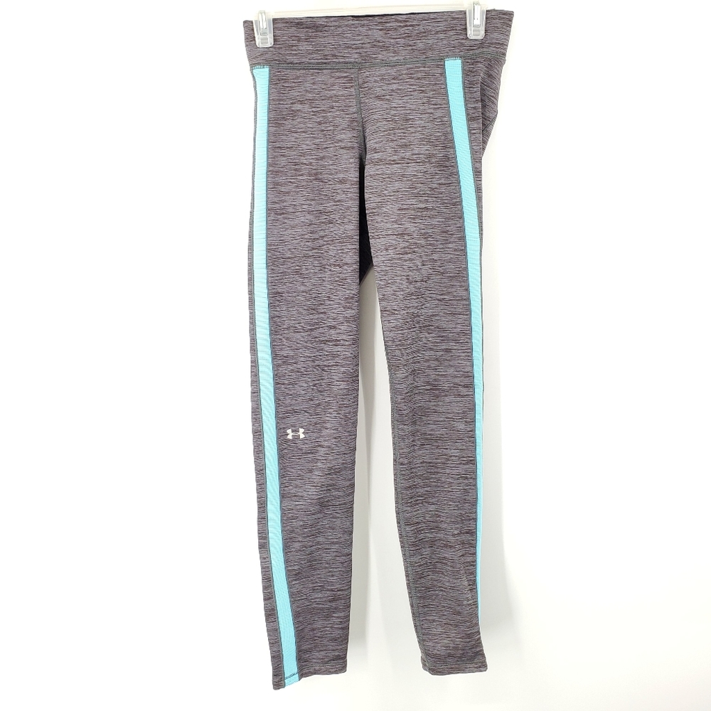 Under Armour Skinny Workout Leggings Gray Band XS